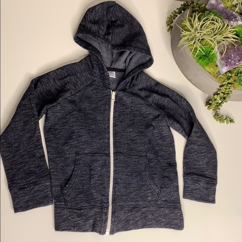 Old Navy Kids Small Hooded Cotton Zip Up sweatshirt